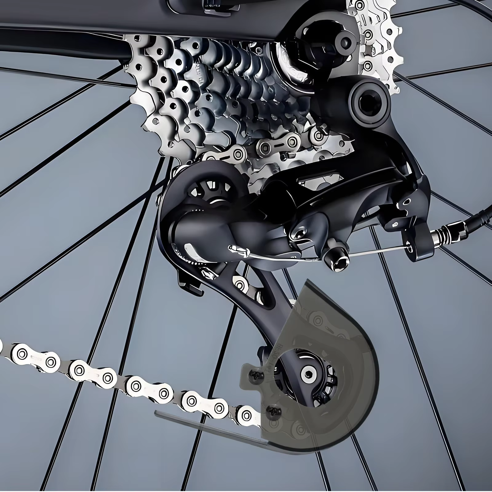 Lot de 2 protections de chaîne de vélo noires
