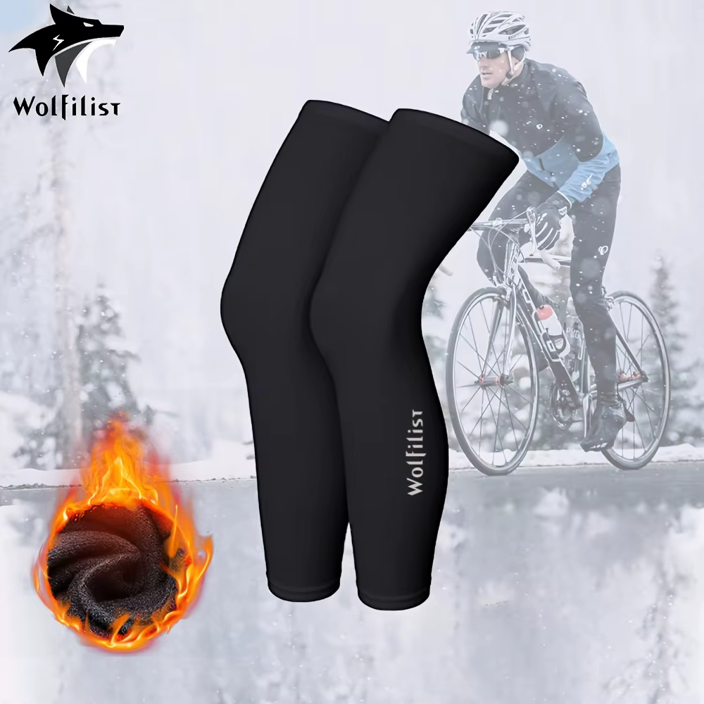 Jambières de cyclisme, manches longues thermiques, manchon de Compression de jambe complète, extensible à haute élasticité, adapté à la course à pied et au cyclisme
