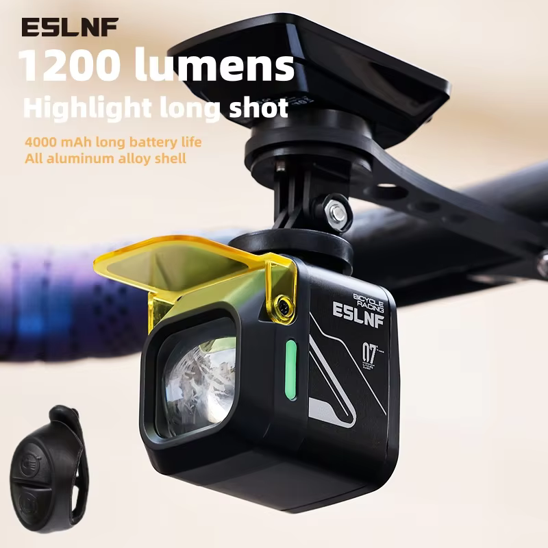 ESLNF haute luminosité 1200 Lumens phare de vélo en alliage d'aluminium 4000mAh feu avant
