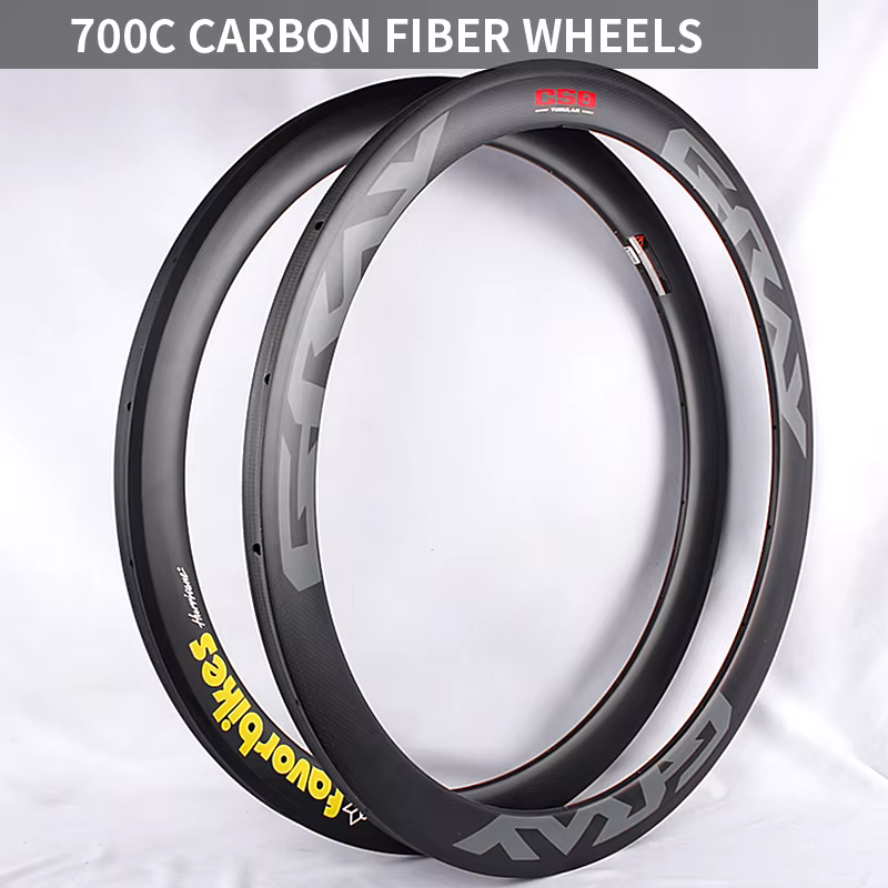 Jantes de vélo en fibre de carbone 700C