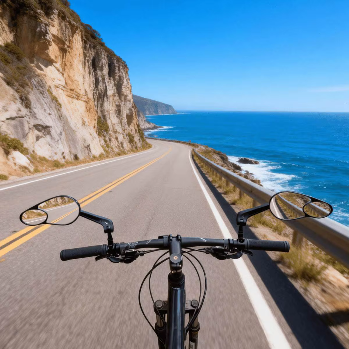 Support de rétroviseur pour guidon de vélo