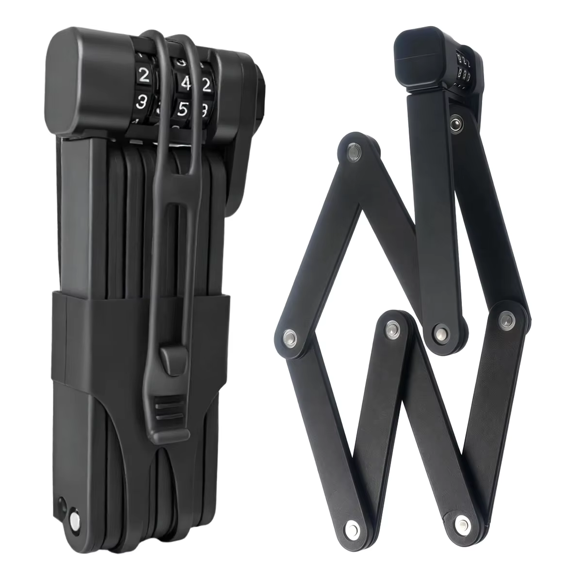 Antivol de vélo, Cadenas pliant à chaîne avec clé pour une sécurité renforcée