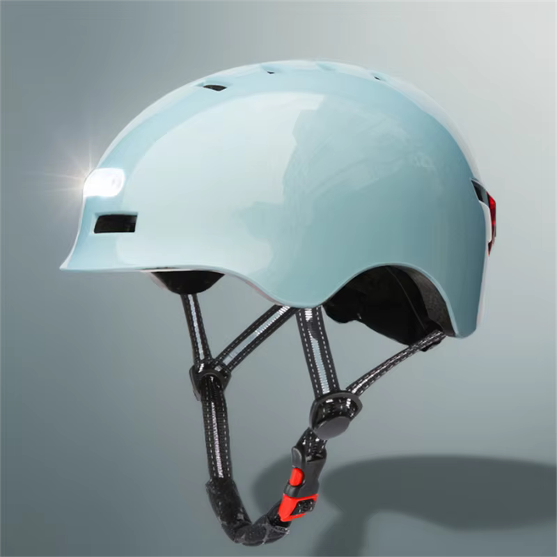 48-61cm vélo casque de cyclisme pour hommes femmes intelligent feu arrière LED