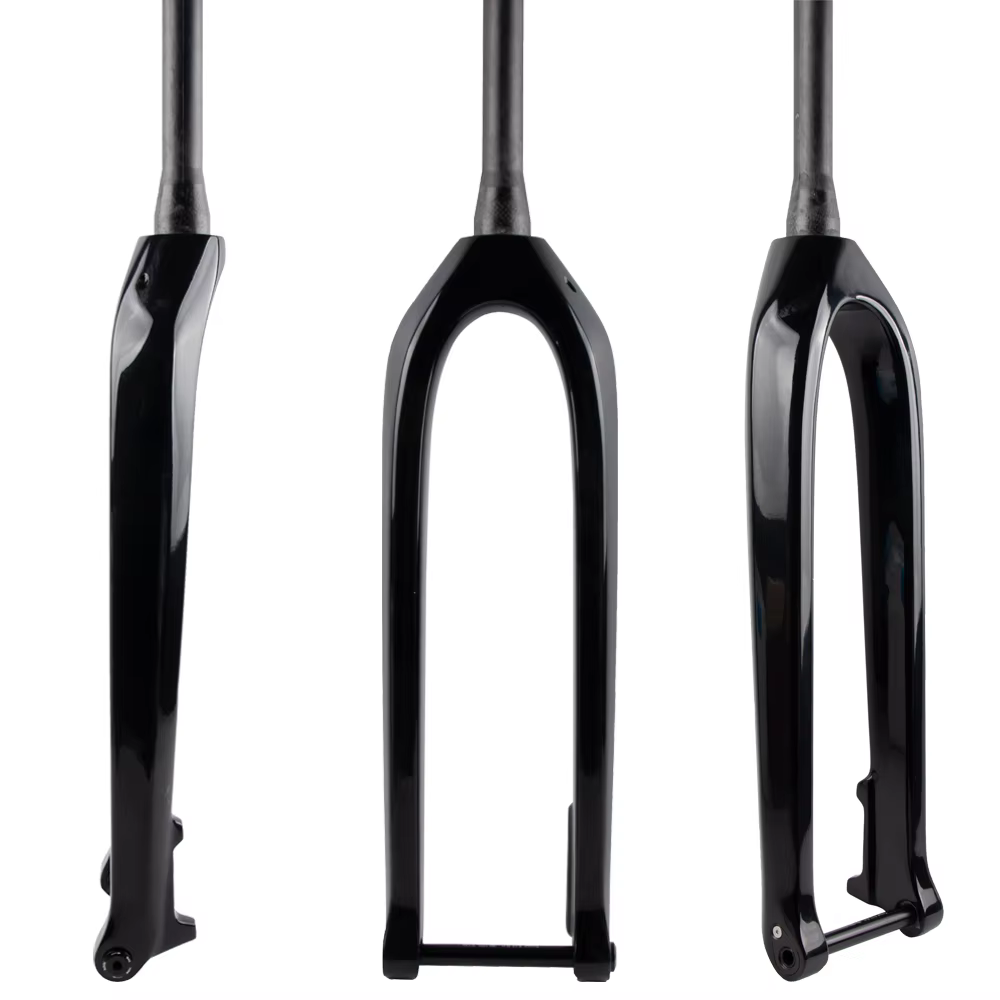 Nouveau VTT entièrement en Fiber de carbone UD VTT frein à disque 15x110mm Boost fourche de vélo améliorée à axe traversant câble intérieur conique
