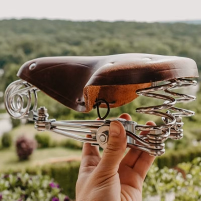 Selle de vélo vintage à ressorts
