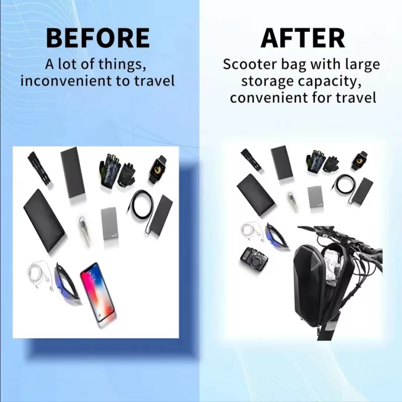 Sac avant de Scooter électrique à coque rigide de grande capacité 5L