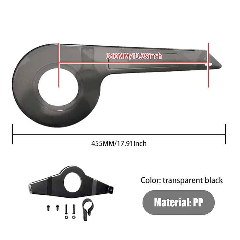 Nouveau protège-chaîne de vélo universel adapté aux chaînes de 32 à 36 dents