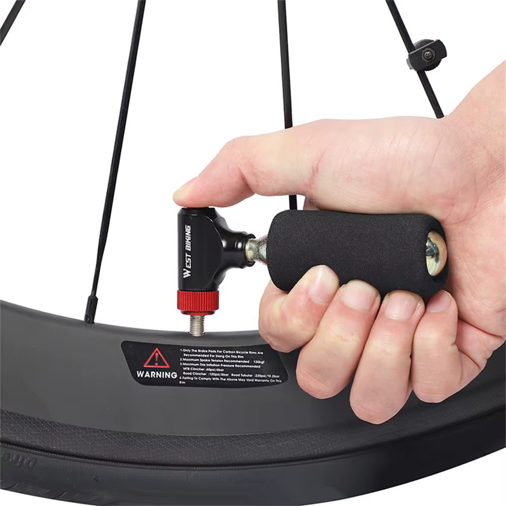 WEST BIKING Mini gonfleur de CO2 pompe à vélo gonflage de pneu Super rapide