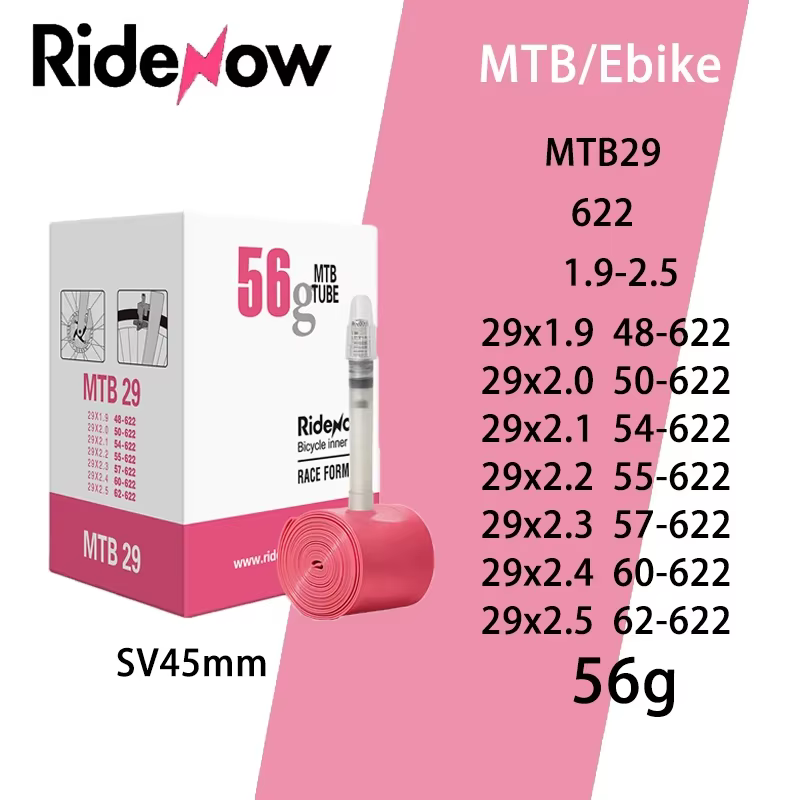 Ridenow chambre à air de vélo vtt ultralégère 26 pouces 27.5