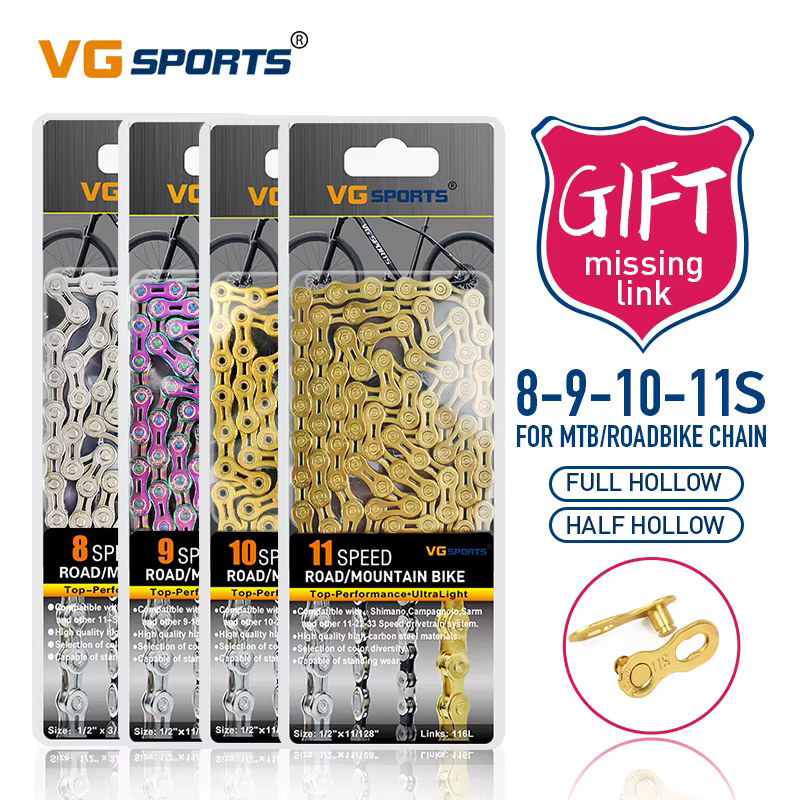 Chaîne de vélo VG Sports 8 9 10 11 12 vitesses