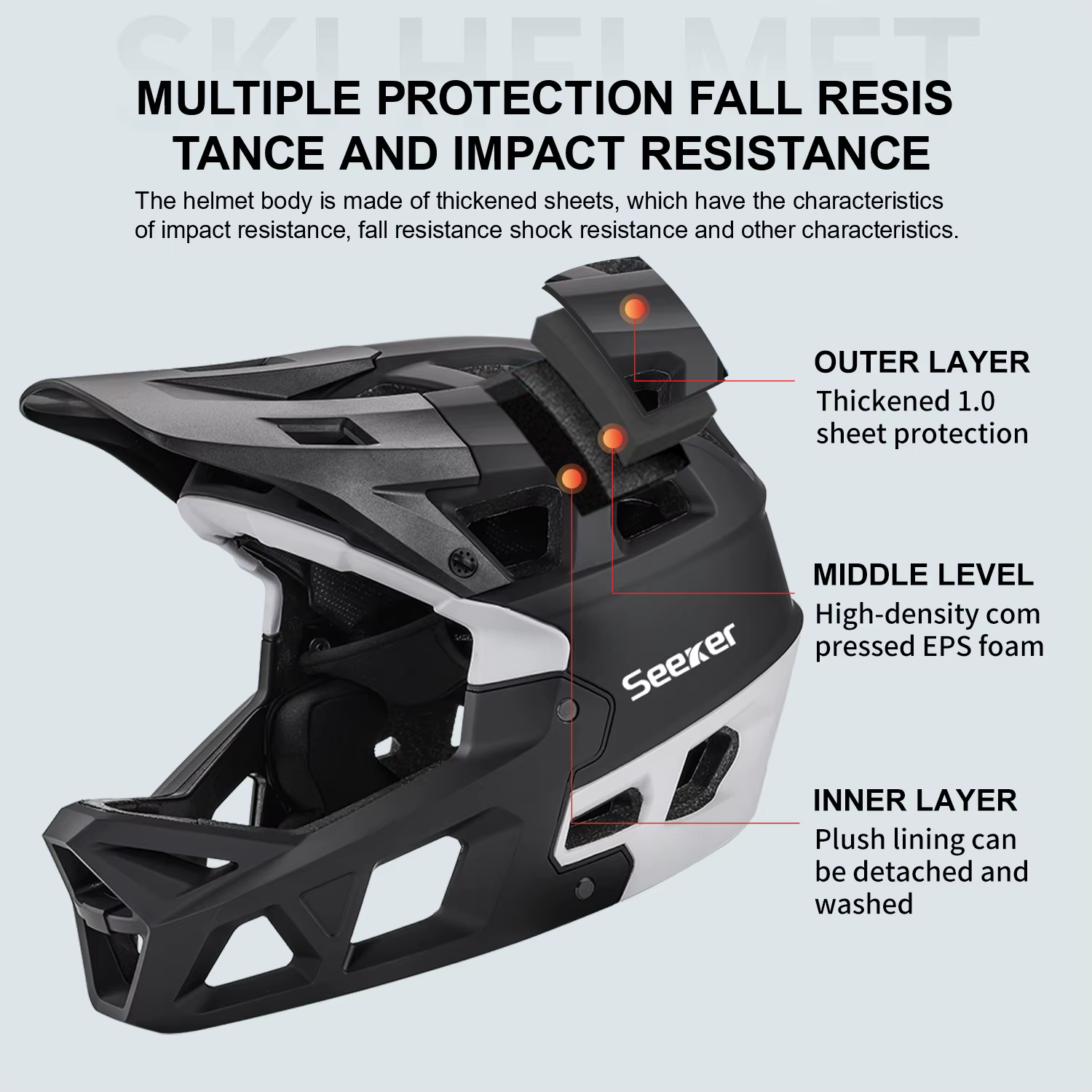 Casque de vélo tout-terrain Seeker