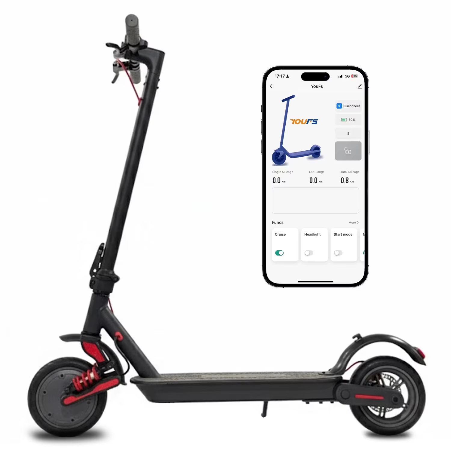 Trottinette électrique intelligente pliable pour les trajets quotidiens, moteur 36V 500W, autonomie de 25 miles, trottinette électrique intelligente pour adultes avec application