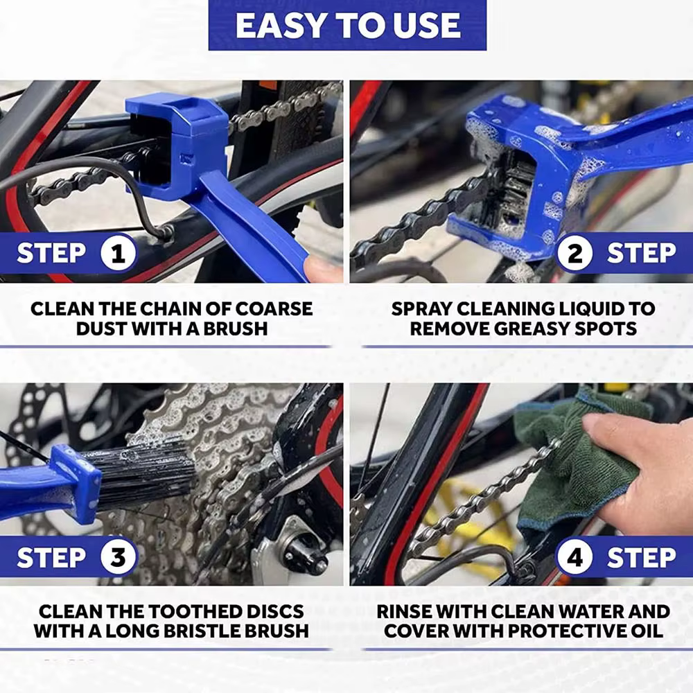 Brosse de nettoyage de chaîne de vélo