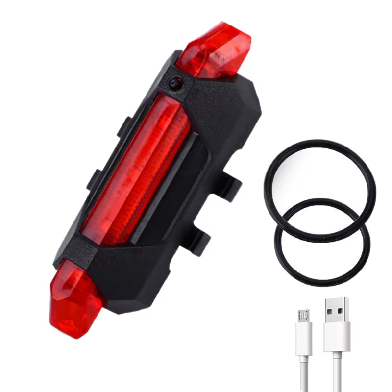 Feu arrière vélo étanche, feu arrière LED rechargeable par USB, feu stop 24BD