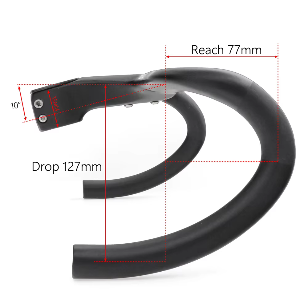 KOCEVLO X01 vélo de route tige entièrement en Fiber de carbone guidon