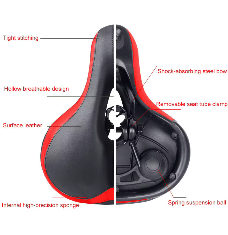 Selle de vélo éponge antichoc siège