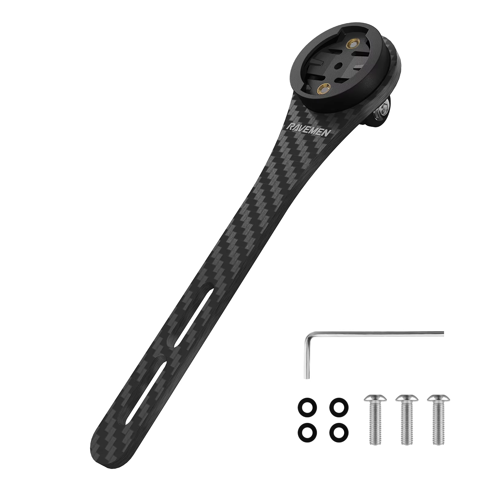 RAVEMEN AOM03 support de vélo avant pour ordinateur de cyclisme Garmin/COOSPO guidon intégré Foraero en Fiber de carbone
