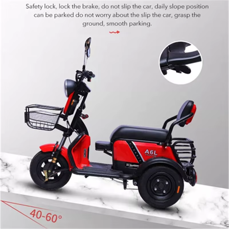 Mini Tricycle électrique adulte 3 lieux 600w 48v tout Terrain Parents enfant Scooter