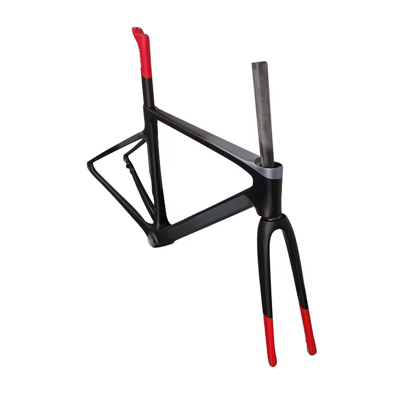 CHAUD! Nouveau cadre de vélo de route en carbone V4Rs T1100 revêtement rouge et noir classique