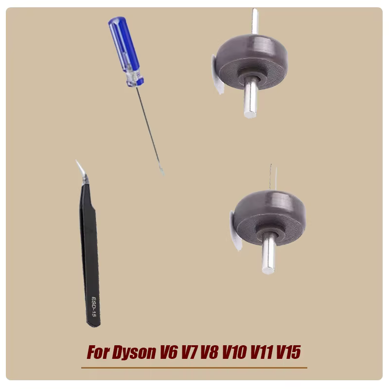 Accessoires pour aspirateur ménager Dyson V6 V7 V8 V10V11V15, brosse de sol à entraînement Direct, roue de poussée, 2 pièces + 1 tournevis + 1 pince