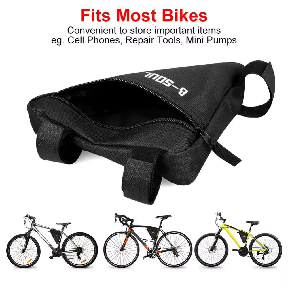 Trousse à outils triangulaire pour cadre de tube avant de vélo