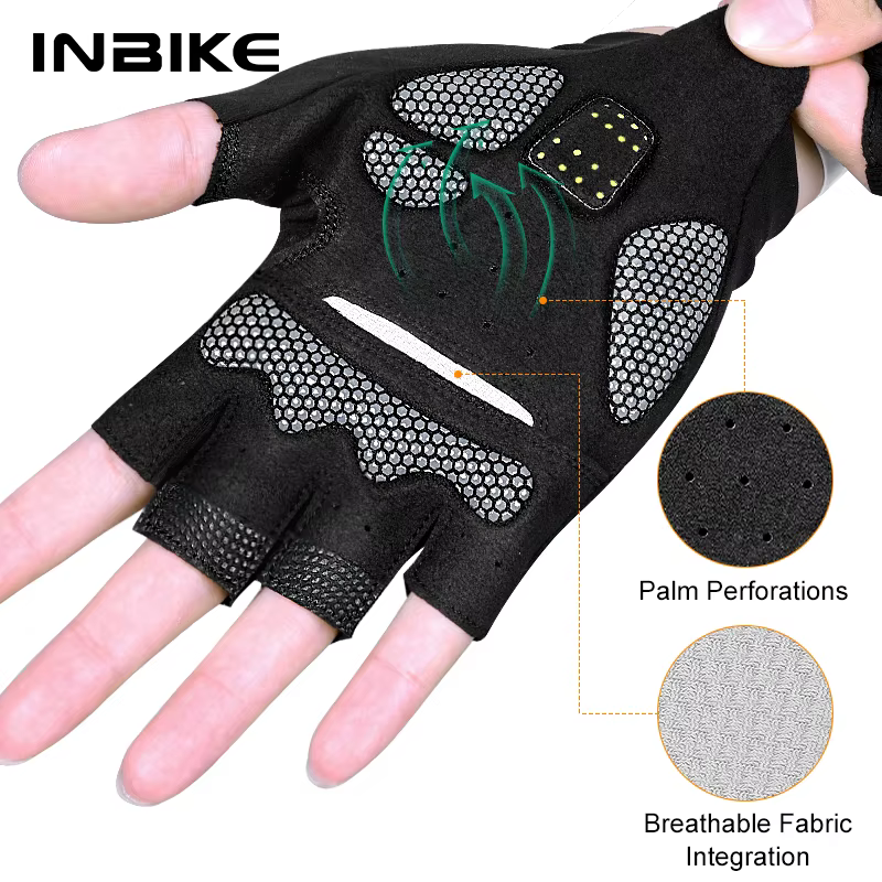 INBIKE demi doigt vtt gants de cyclisme été