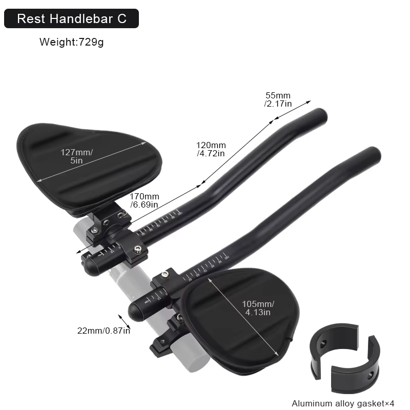 Extension de guidon de vélo TT