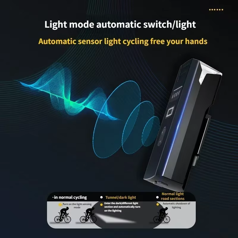 Phare de vélo 3000 lumens avec batterie externe 2000mAh