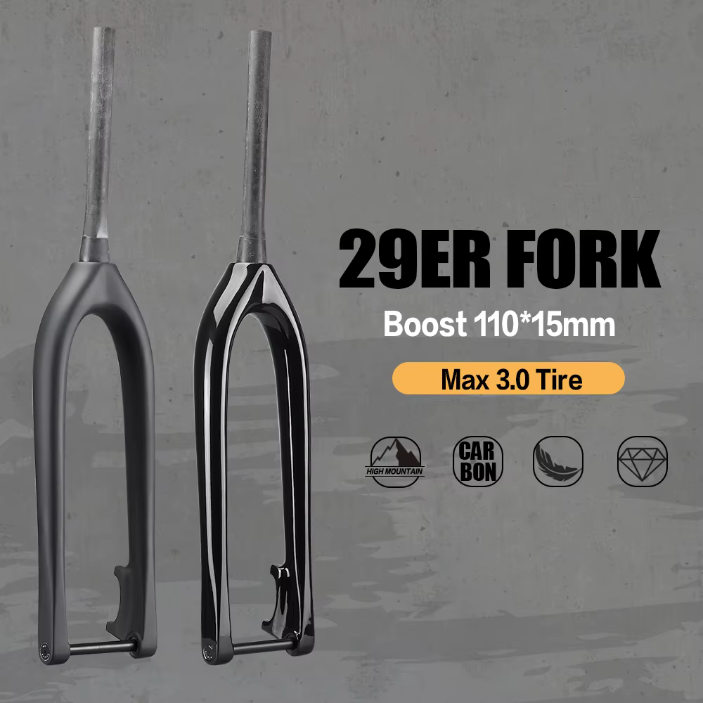 Fourche avant de vtt en fibre de carbone