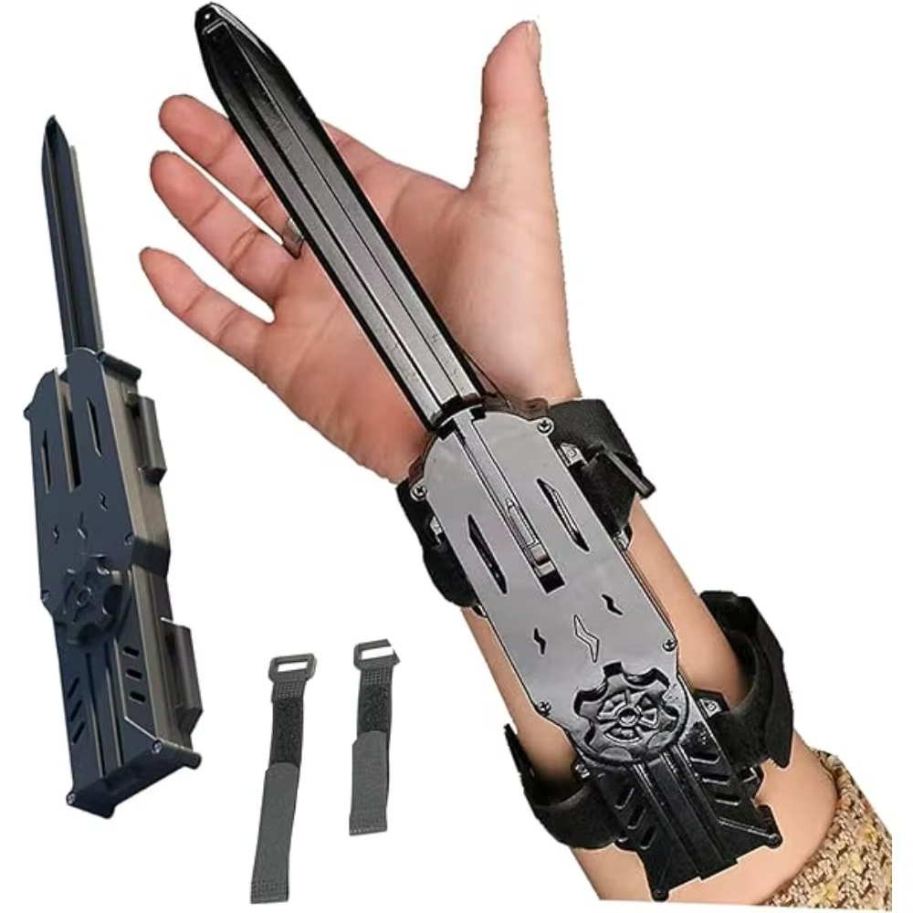 Jouet Invisible à lame cachée Ninja rétractable, jeu de rôle en plastique Durable et accessoires d'activité à thème, équipement Ninja, jouet anti-Stress