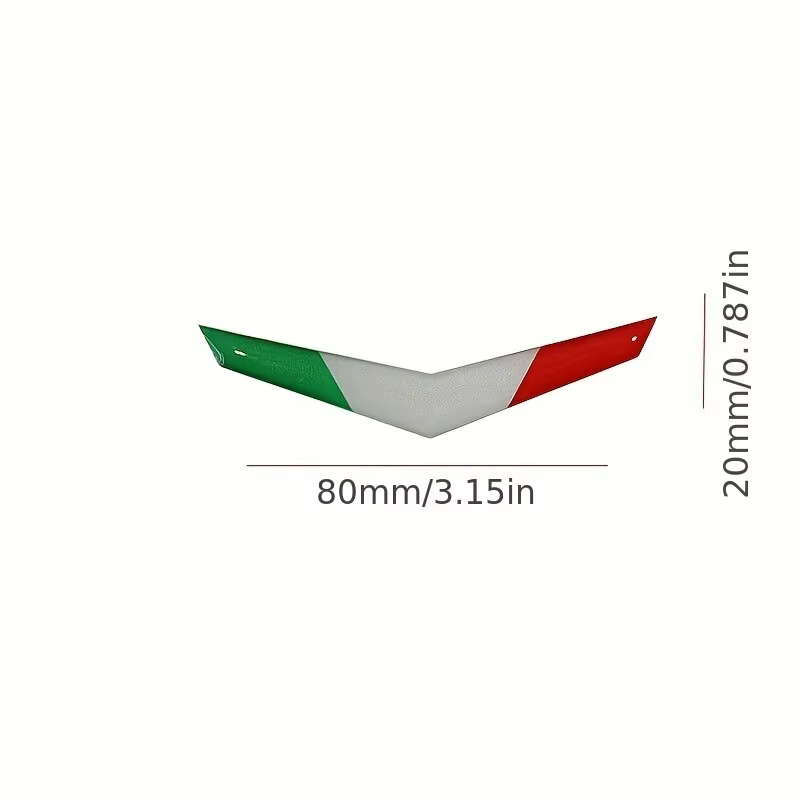 Autocollant flèche drapeau italien