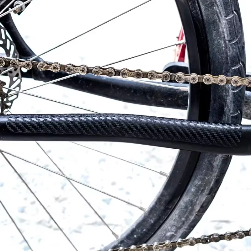 Protecteur de chaîne de vélo noir, cadre de cyclisme, protection postée, soins de chaîne, couverture de protection, accessoires de vélo