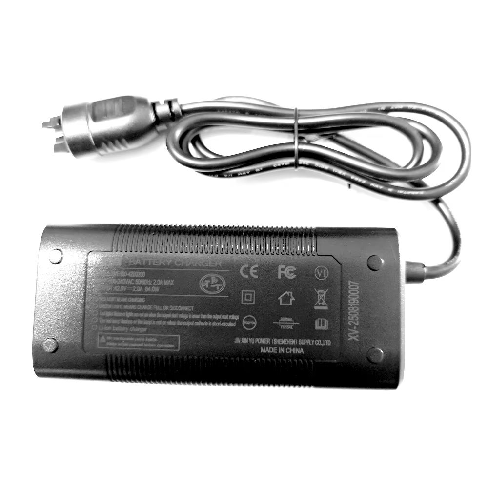Chargeur de vélo électrique 42V 2A pour batterie