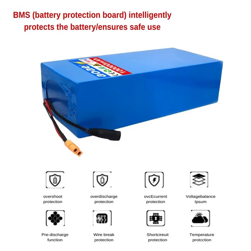 đ Batterie au lithium 100% 18650 originale 48V 100Ah 13s6p