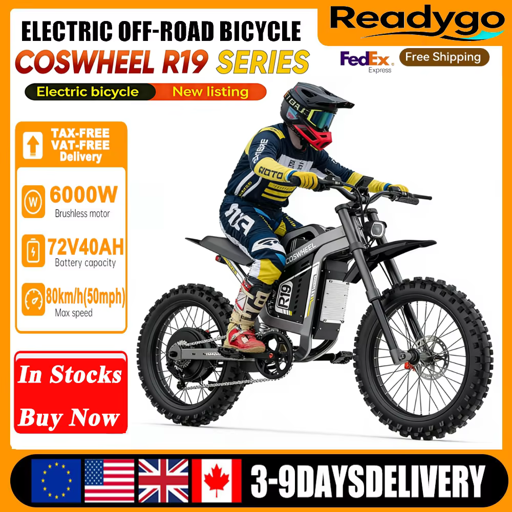 COSWHEEL R19 Readygo Moto électrique tout-terrain haute puissance 6000W Vélo