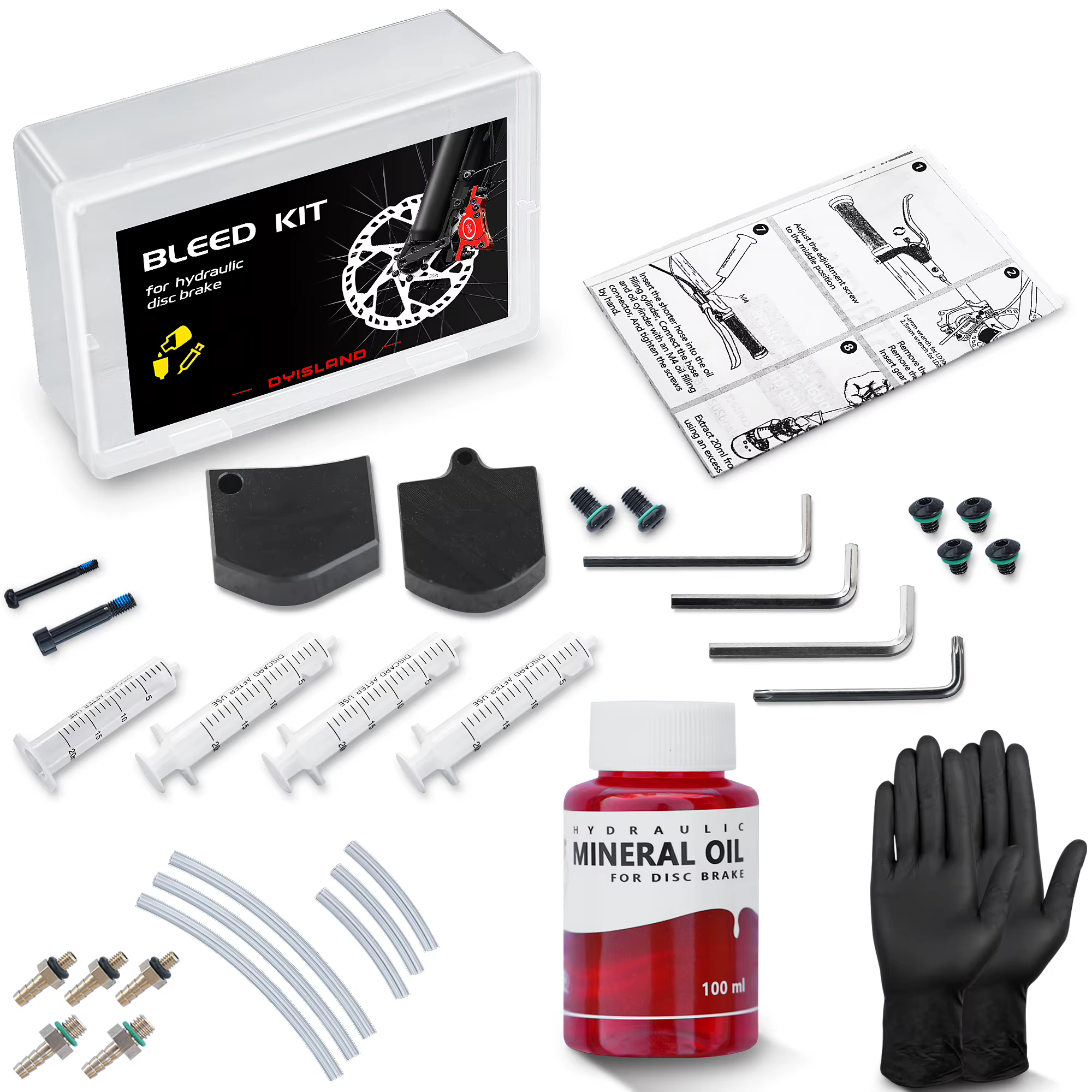 Kit de purge de frein de vélo DYISLAND