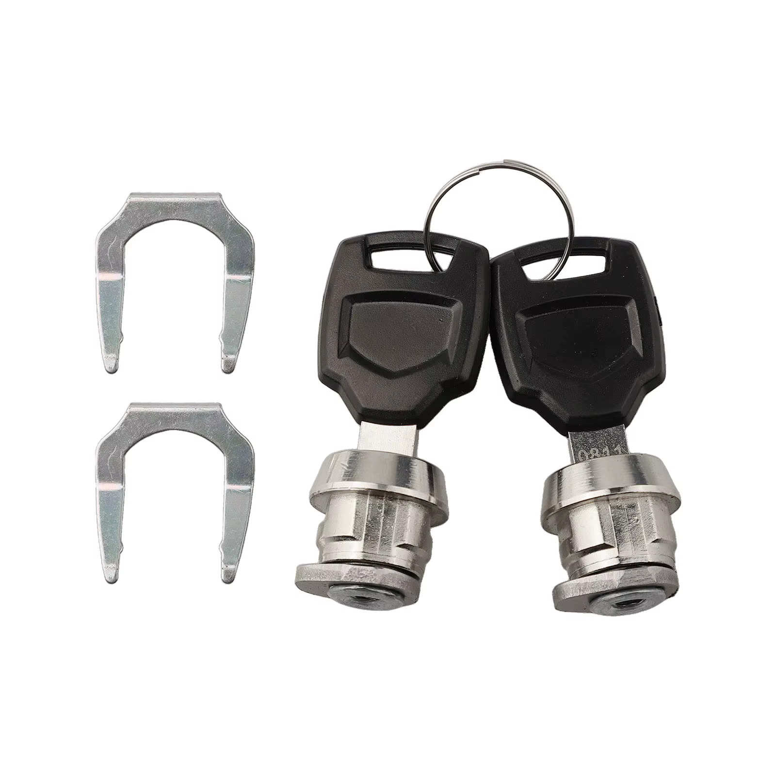 Accessoires de serrure de bagage de moto 2 clés cylindre