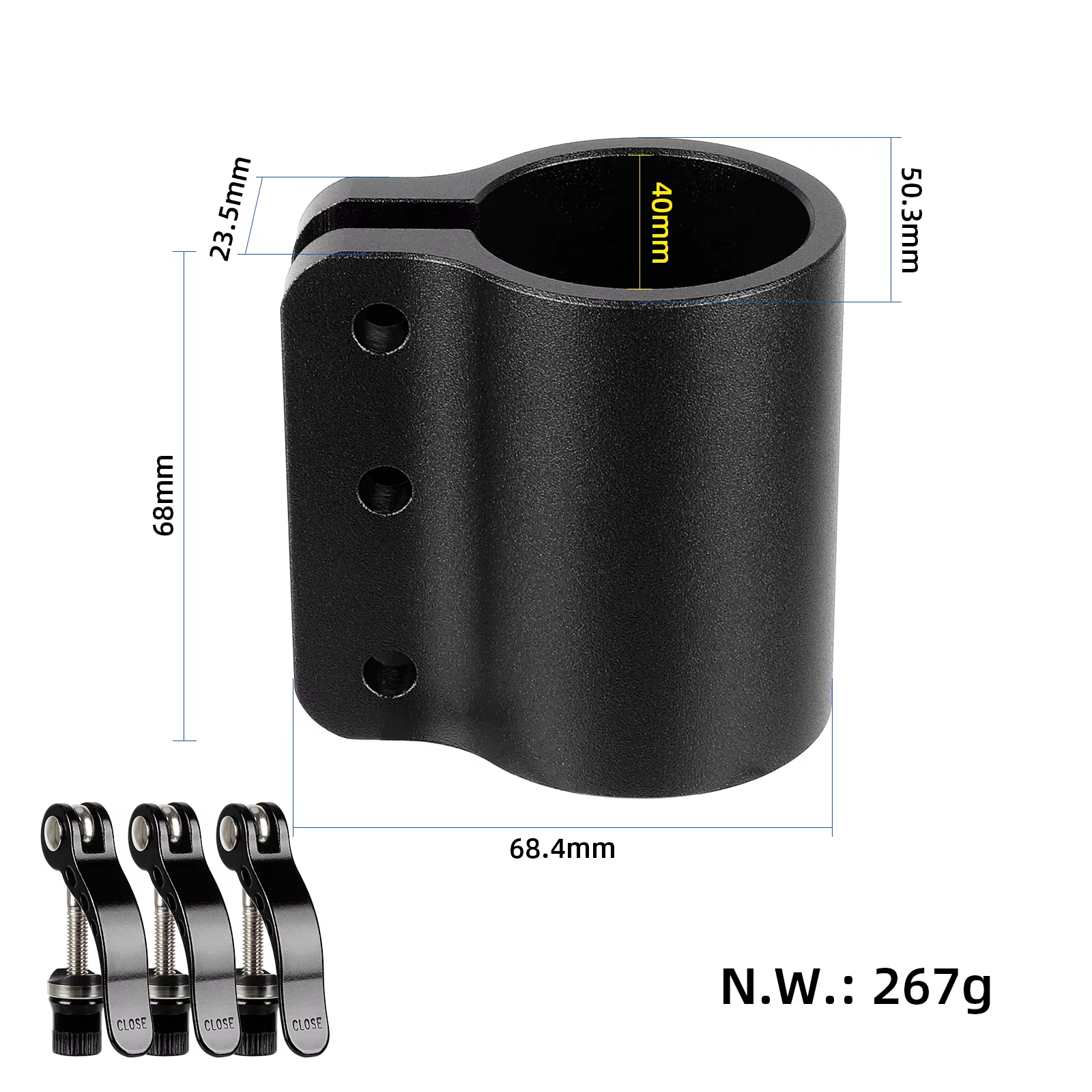Ulip – pince de verrouillage pliante pour Scooter électrique Kaabo Mantis 10