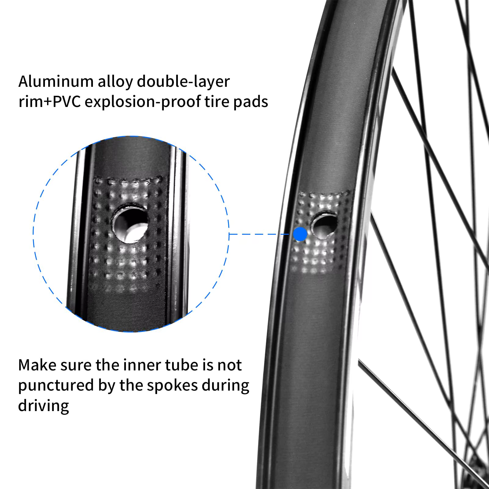 Paire de roues de vélo de montagne