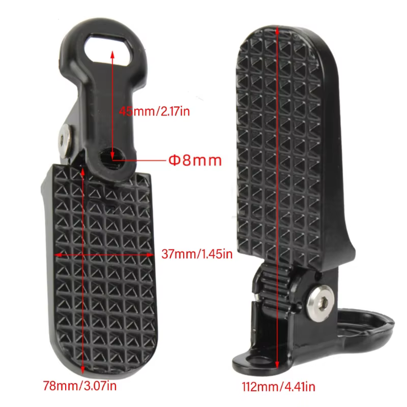 Repose-pieds pliables en aluminium pour pédales remplacement scooter électrique