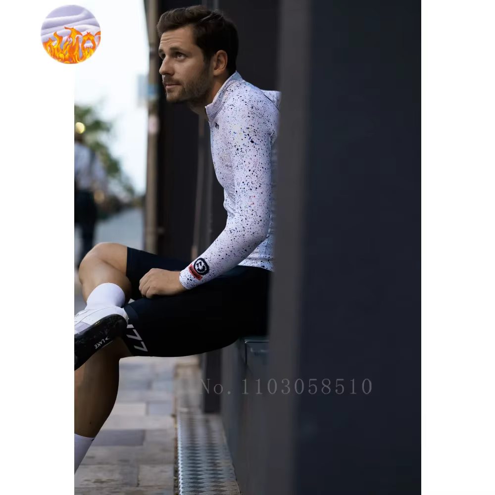 RH77 hiver cyclisme veste chaude hommes à manches longues polaire Jersey moto vtt route sous zéro pour garder au chaud vélo vêtements Ciclismo
