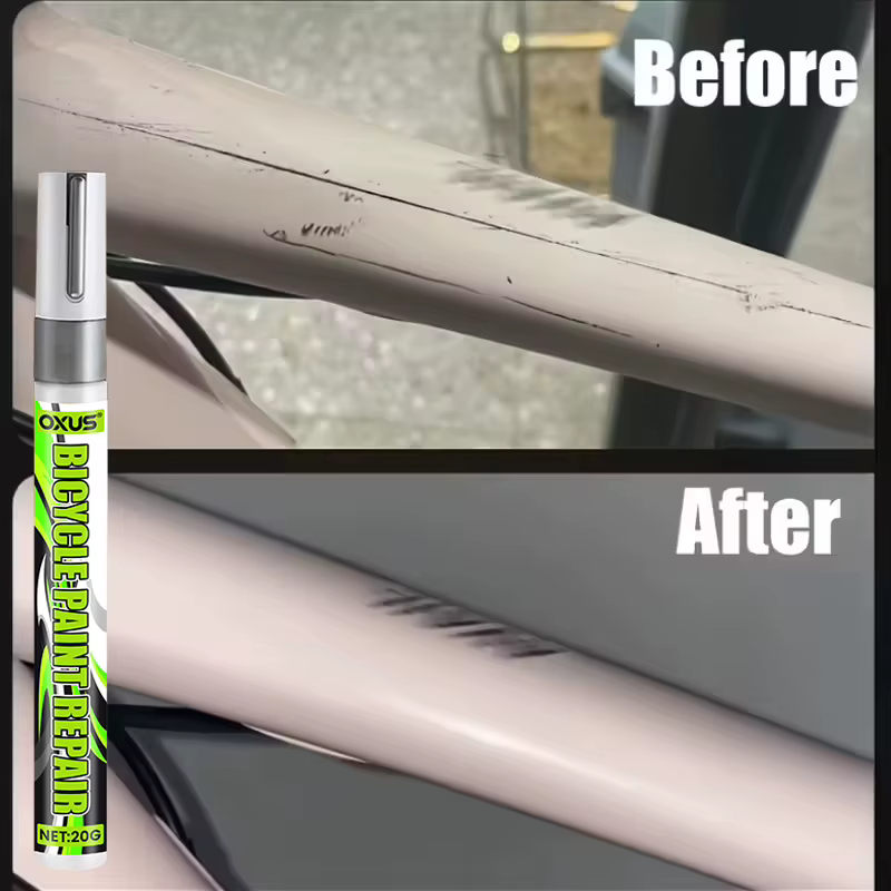 Cire de réparation des rayures de vélo adaptée aux surfaces métalliques