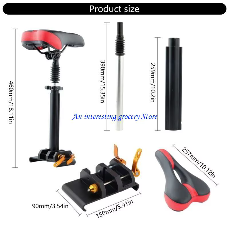 652d Sels scooter électriques selles attaches scooter pliant remplacements