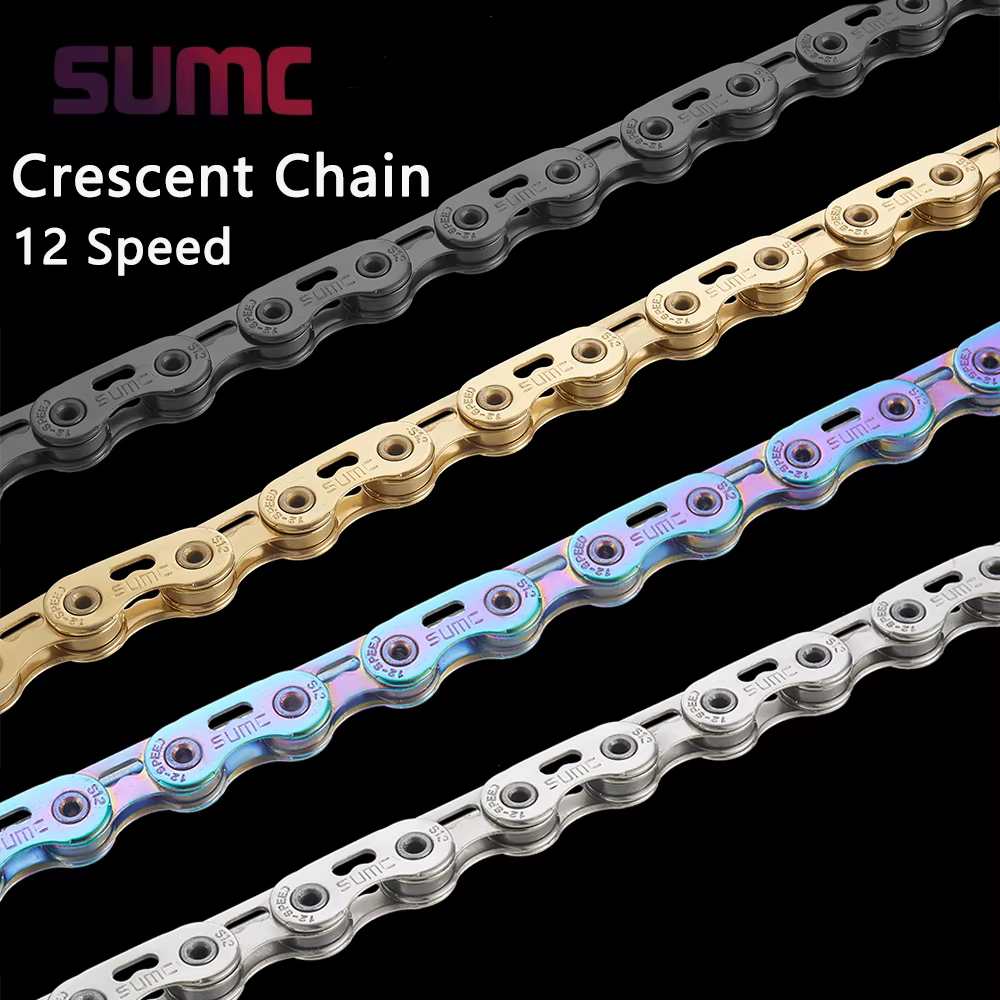 SUMC Bicycles Chaîne croissant creuse de qualité supérieure pour Shimano