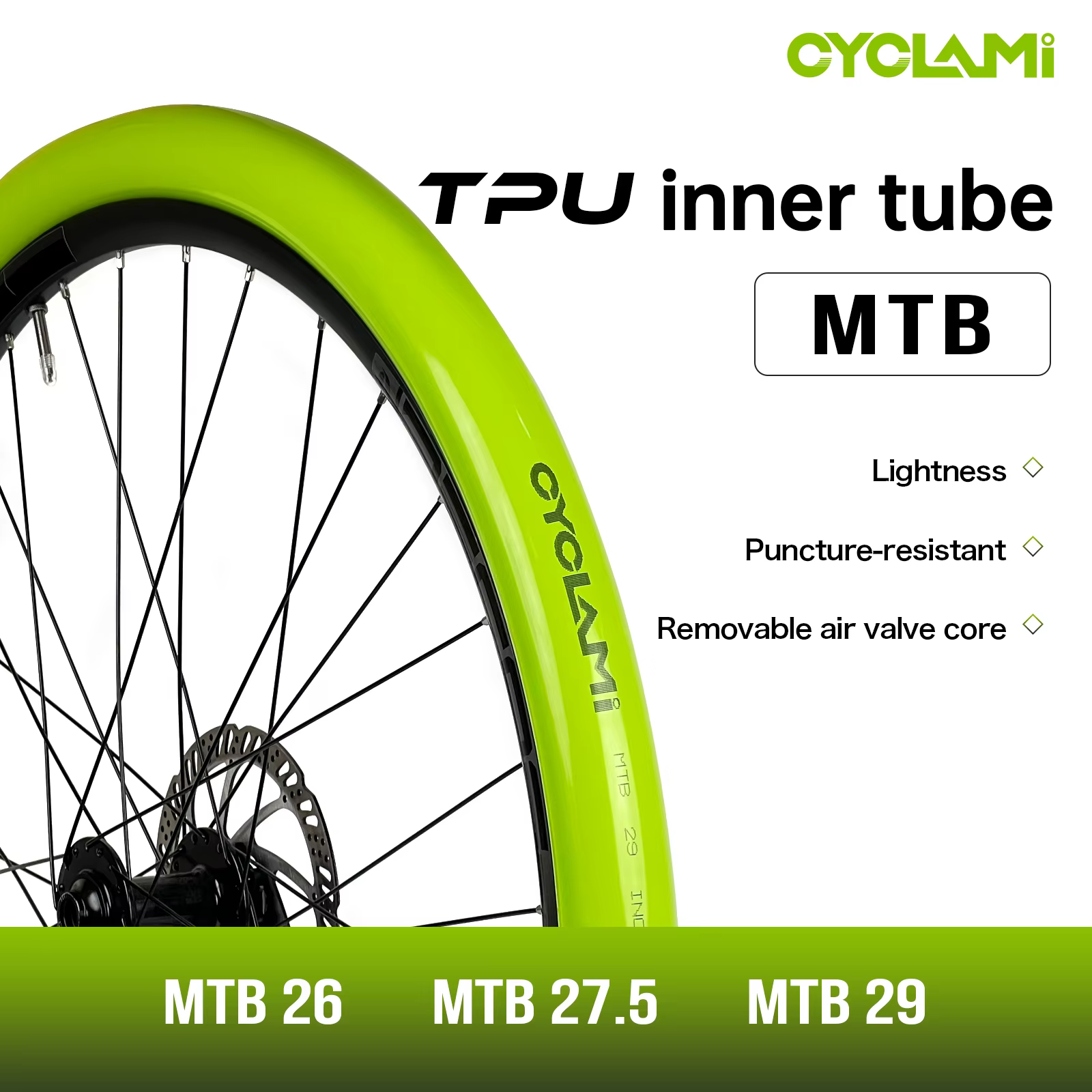 CYCLAMI – chambre à air ultralégère en TPU