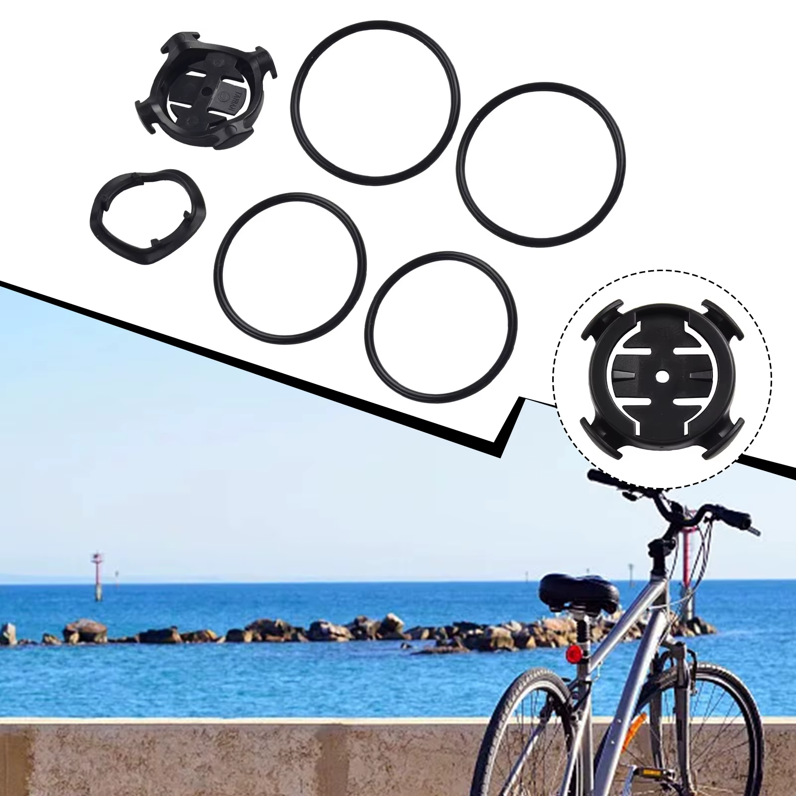 Support d'ordinateur quart de tour pour bord de vélo