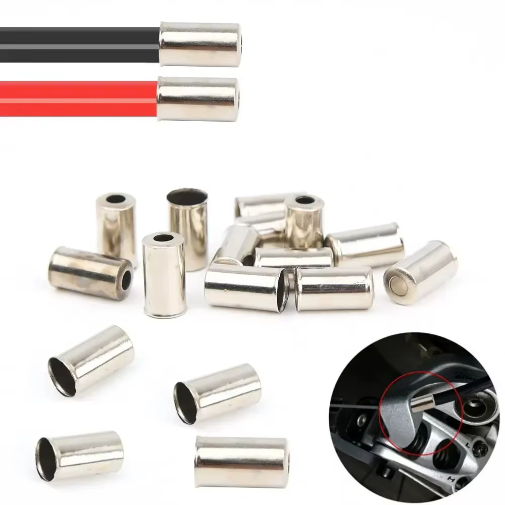 20 ~ 200 pièces vélo 5mm boîtier de câble de frein virole embouts en cuivre vtt