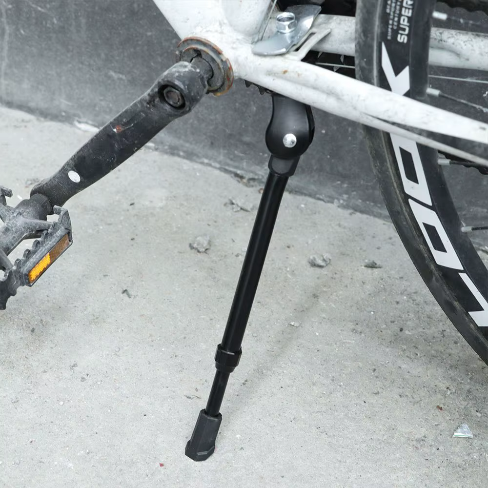 Béquille de vélo, pied en alliage réglable