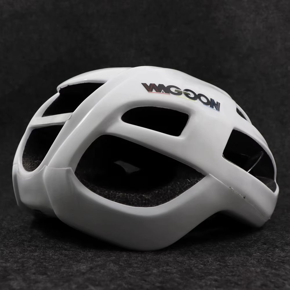 Casque de vélo de course Aero blanc