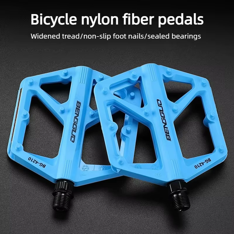 Pédales de vélo en nylon durables à roulements étanches
